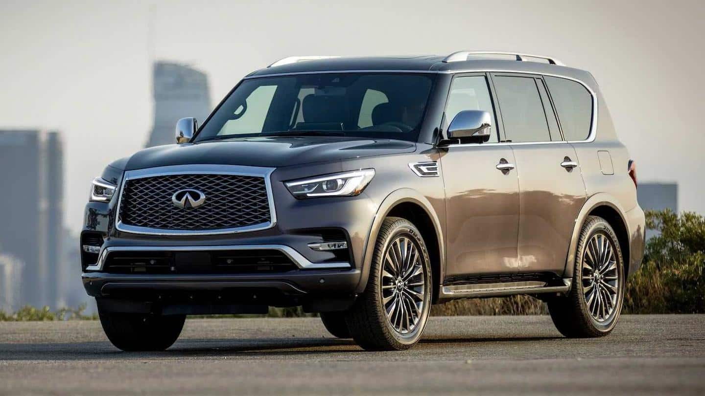 2022 INFINITI QX80 SUV, with a refreshed cabin, breaks cover