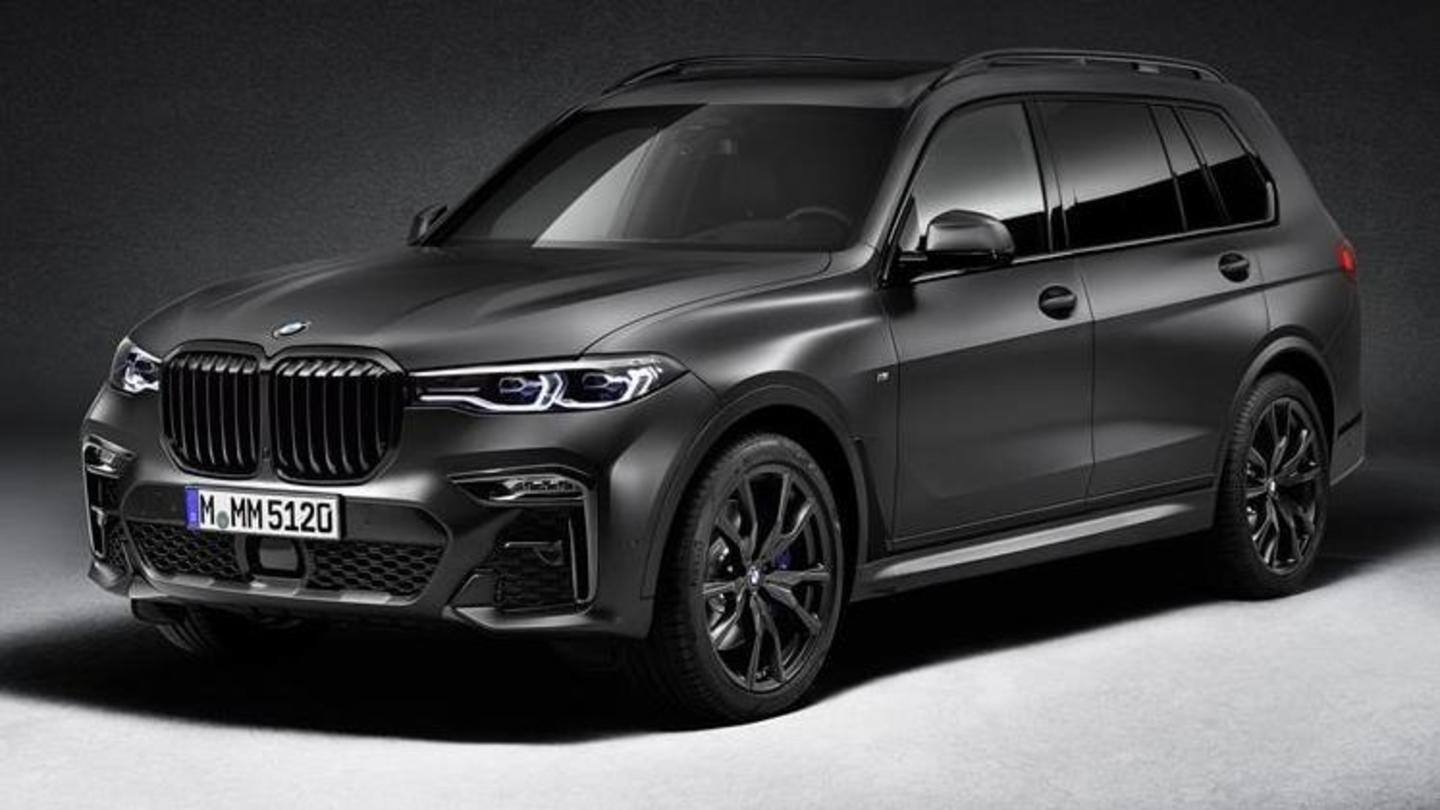 BMW X7 Dark Shadow Edition launched at Rs. 2.02 crore