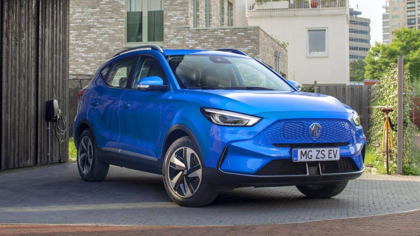 2022 MG ZS EV previewed in spy images; launch soon