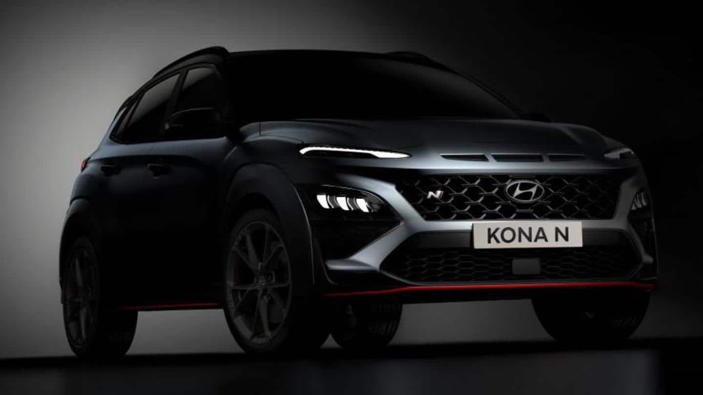Ahead of unveiling, Hyundai KONA N previewed in official images