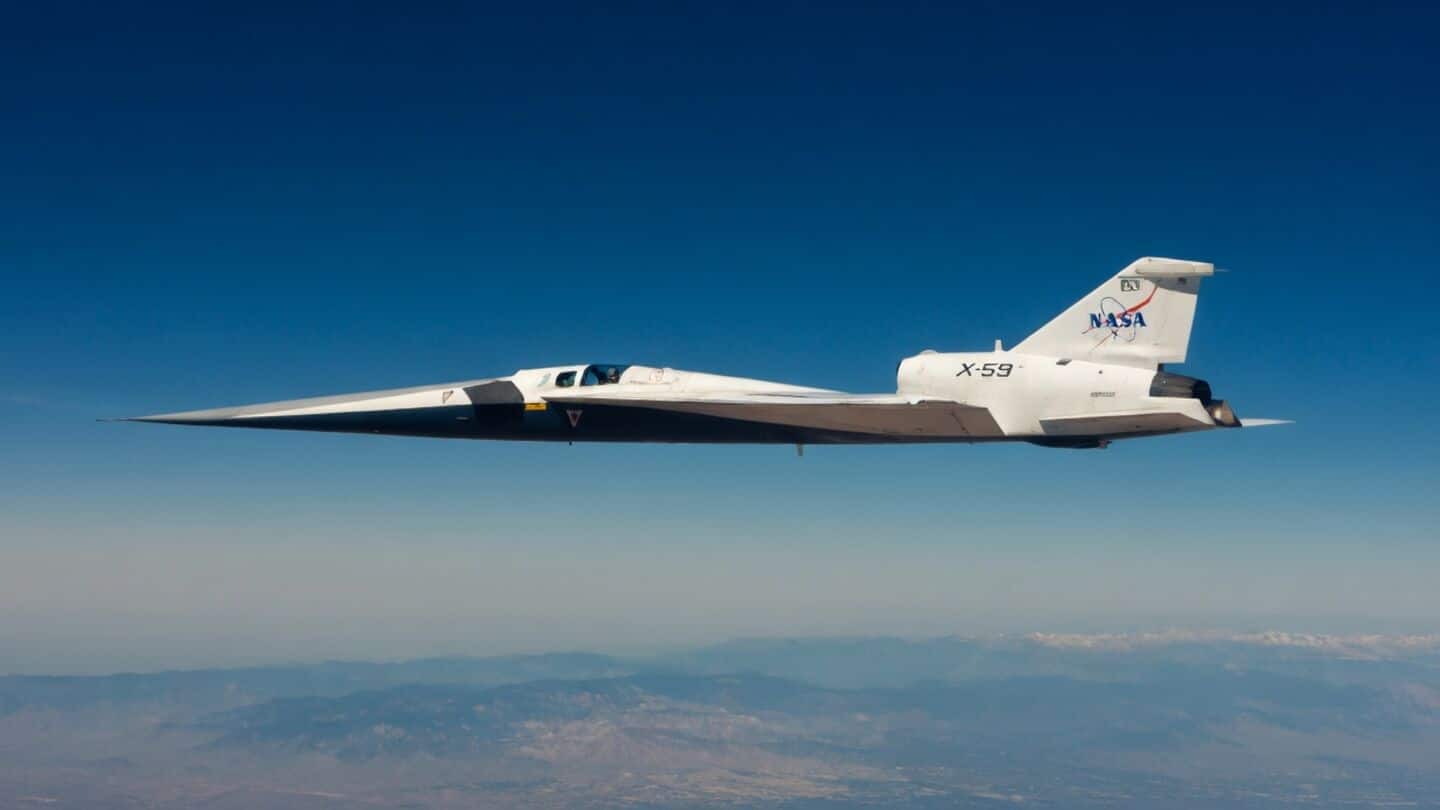 NASA's experimental aircraft breaks sound barrier for 1st time