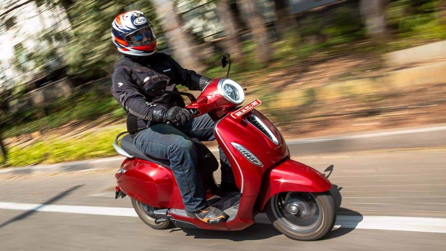 Bajaj Chetak electric scooter becomes dearer by Rs. 27,000