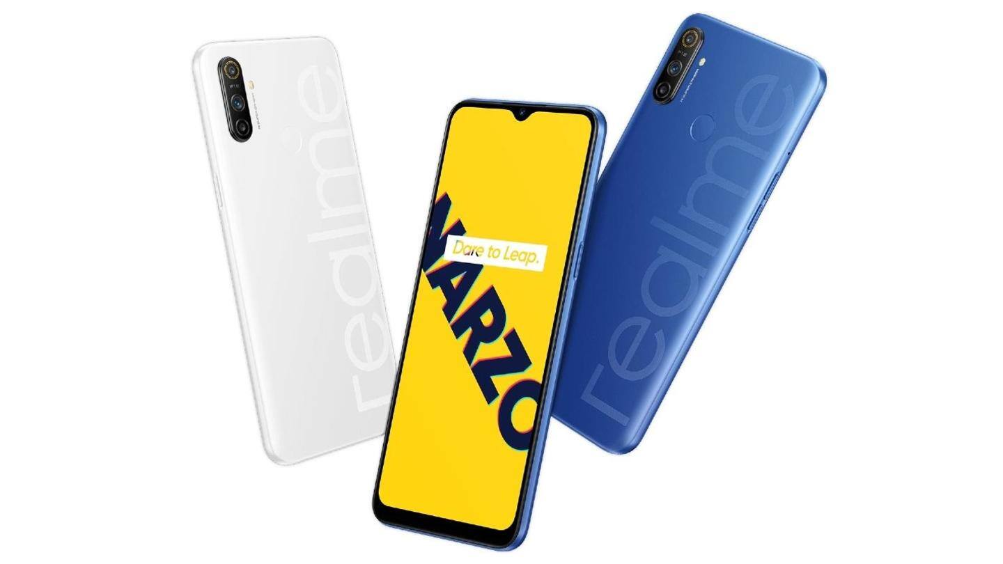 Realme Narzo 10A to go on sale at 12 pm