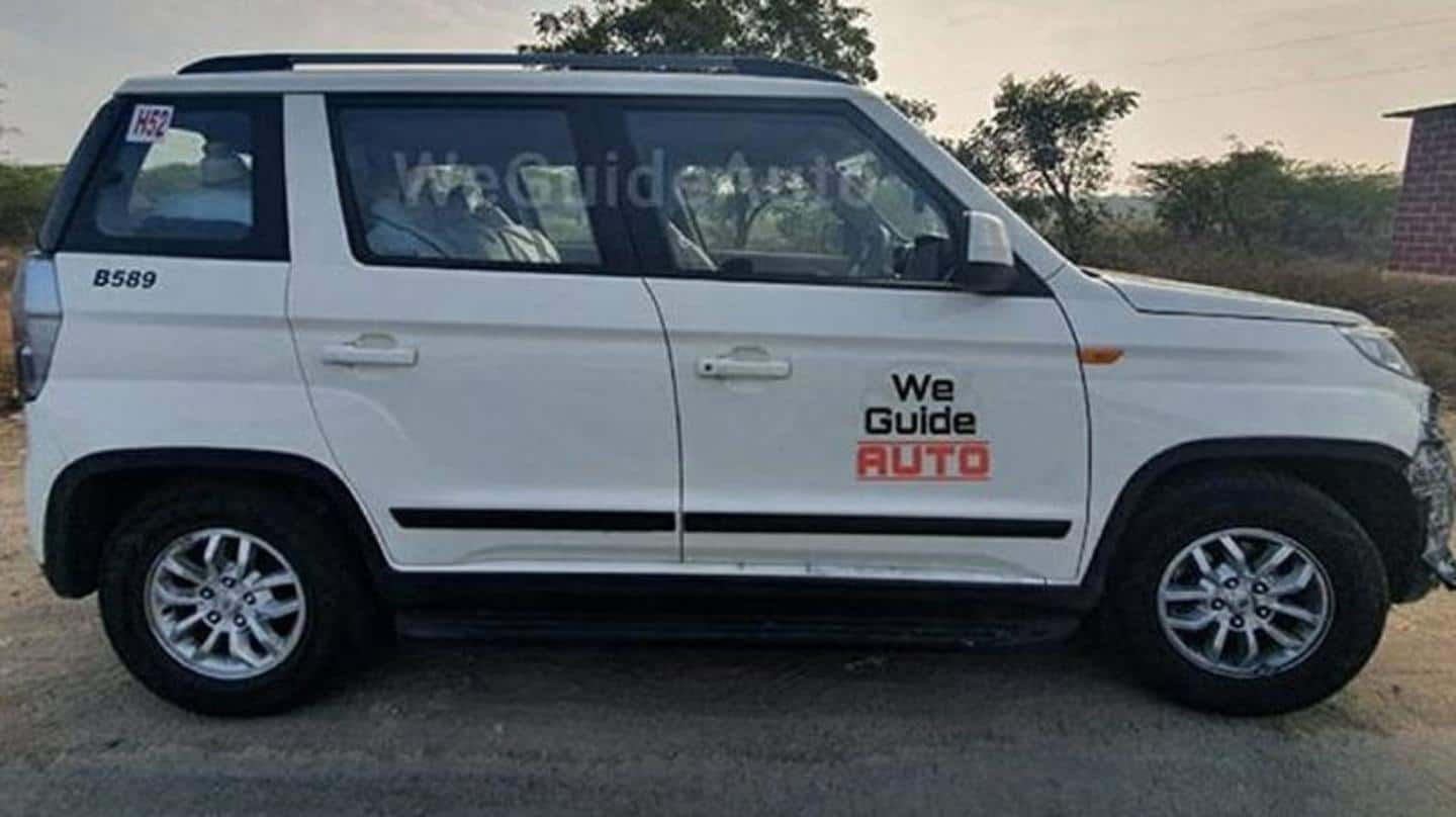 BS6 Mahindra TUV300 spotted undisguised, key design features revealed