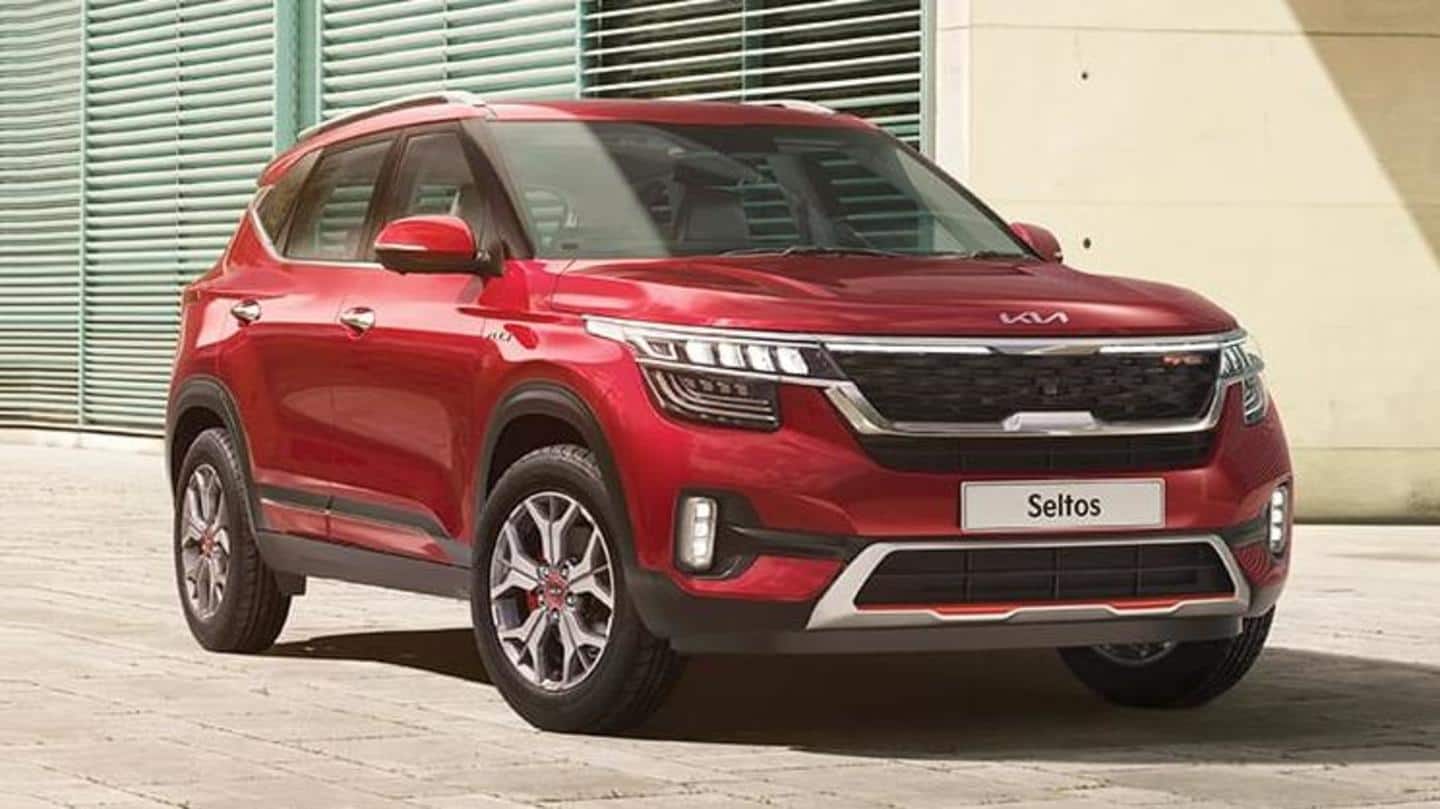 Kia Seltos (7-seater) SUV found testing; design details revealed