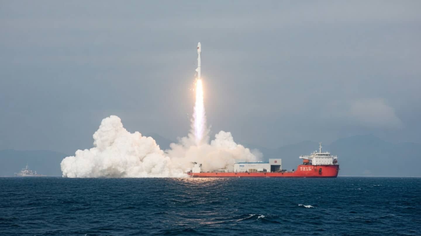 China to launch its 1st rocket from international waters today