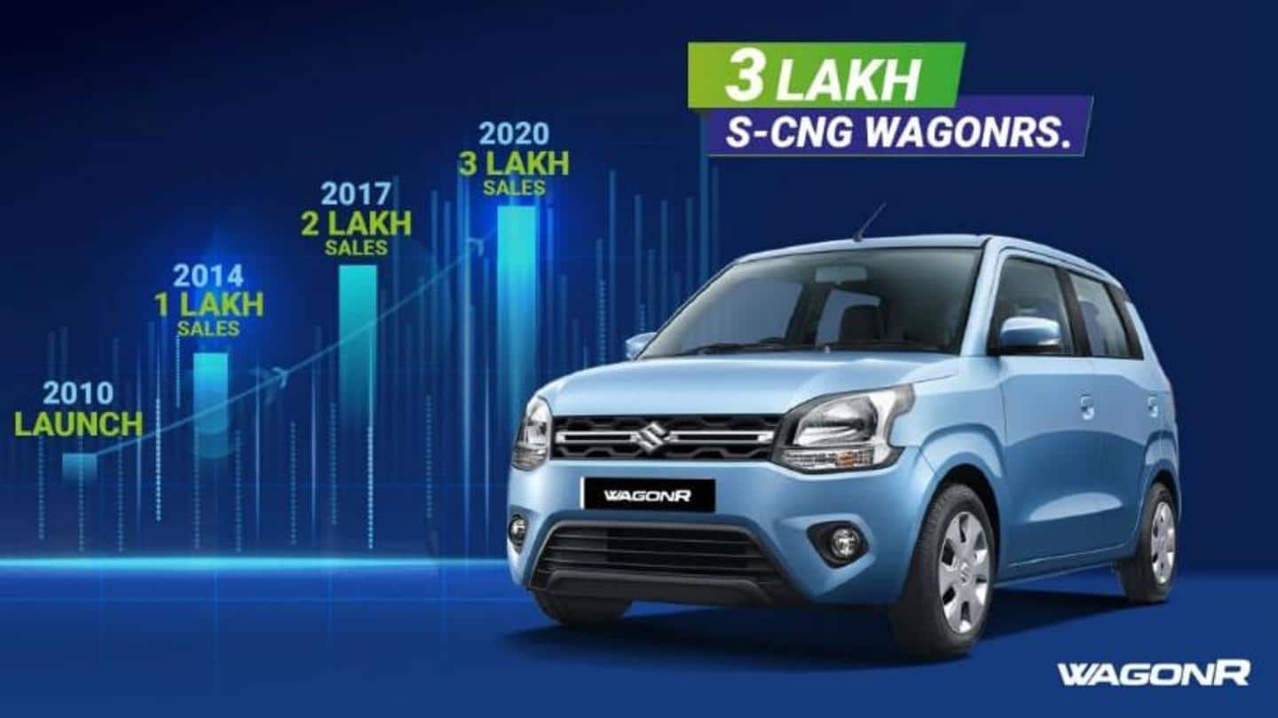 Maruti Suzuki WagonR S-CNG hatchback crosses 3 lakh sales milestone
