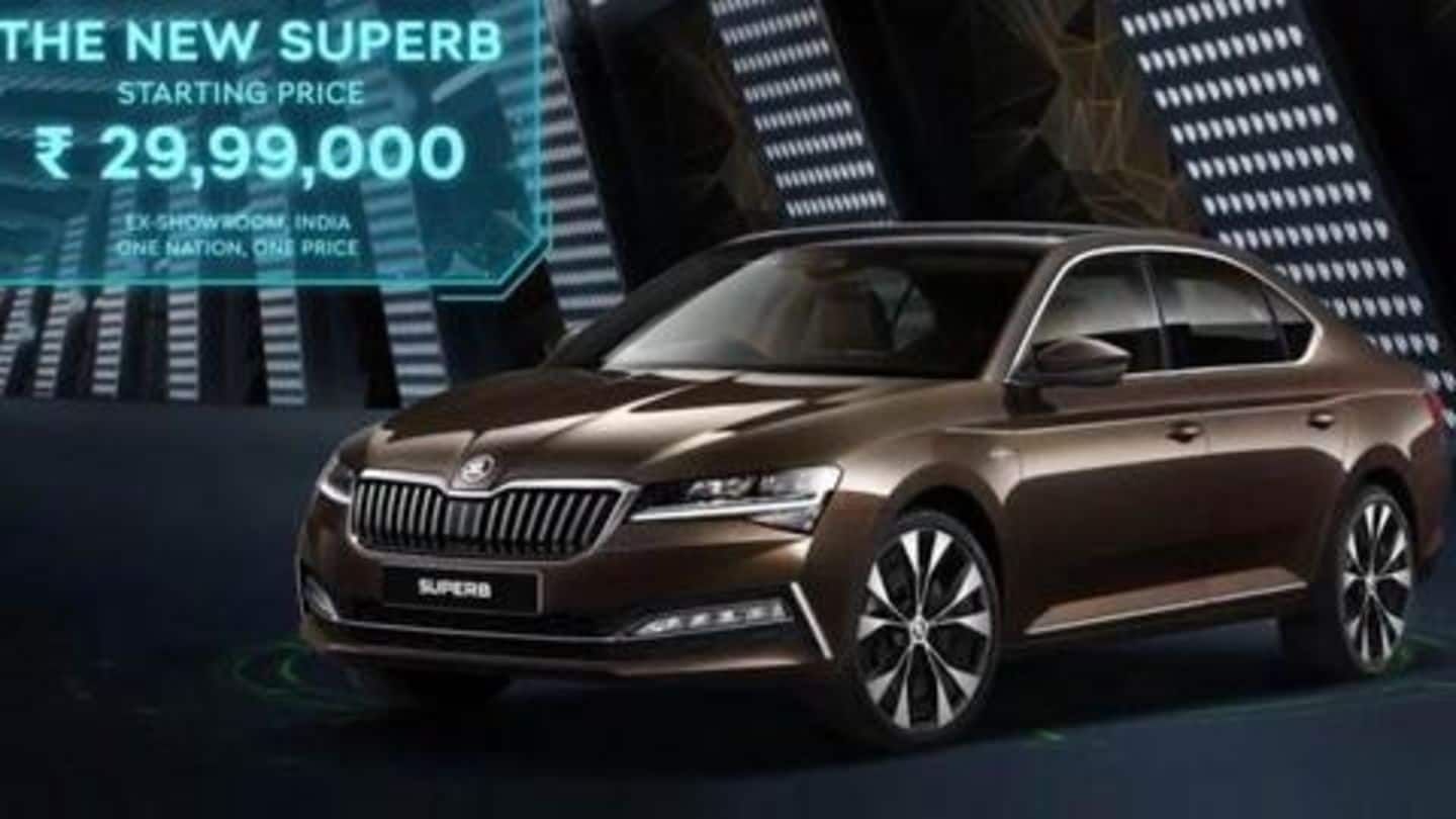 Skoda Superb (facelift) launched, price starts at Rs. 30 lakh