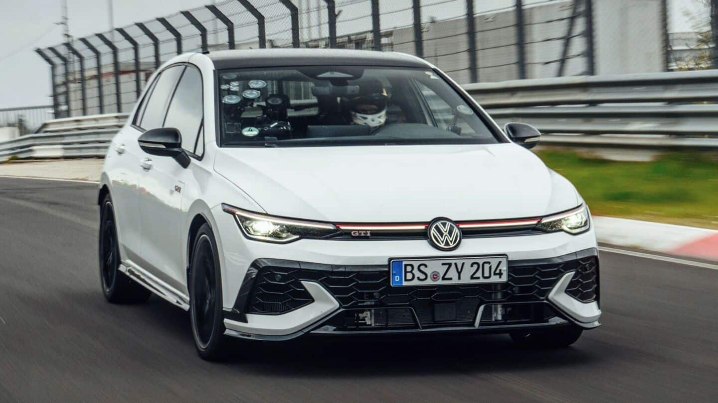 This is the fastest Volkswagen car at the Nurburgring racetrack This is the fastest Volkswagen car at the Nurburgring racetrack