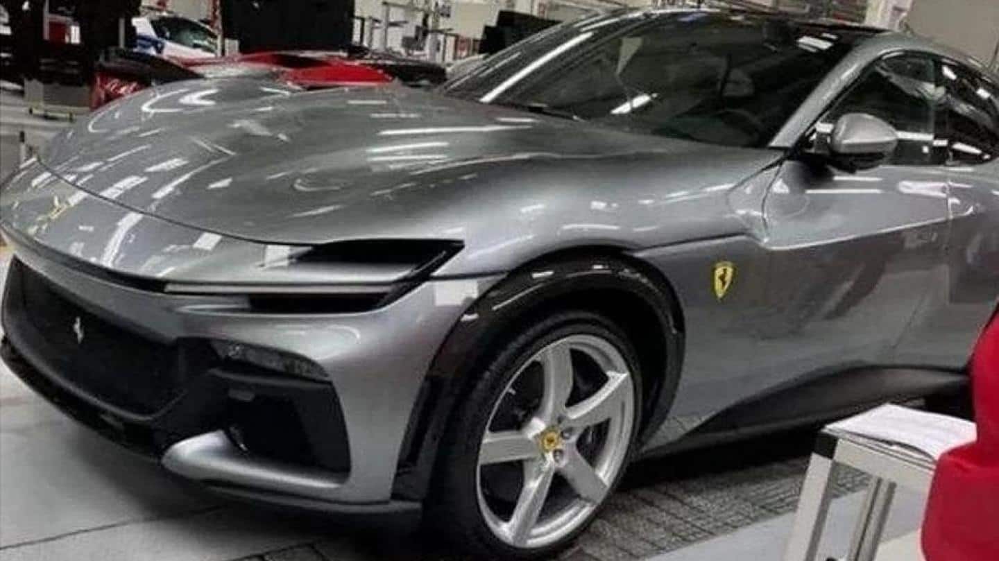 Ferrari Purosangue SUV leaked in spy shots; design details revealed