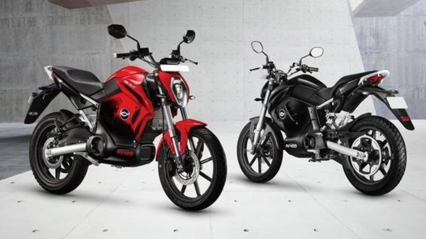 Bookings for all-electric RV300 and RV400 motorcycles open today