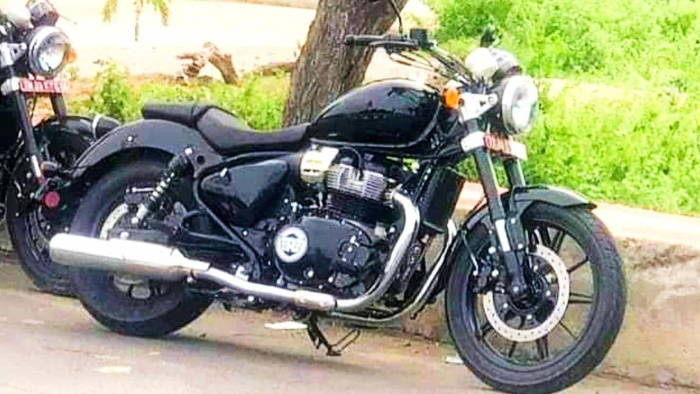 Royal Enfield Super Meteor spotted on test; design details revealed