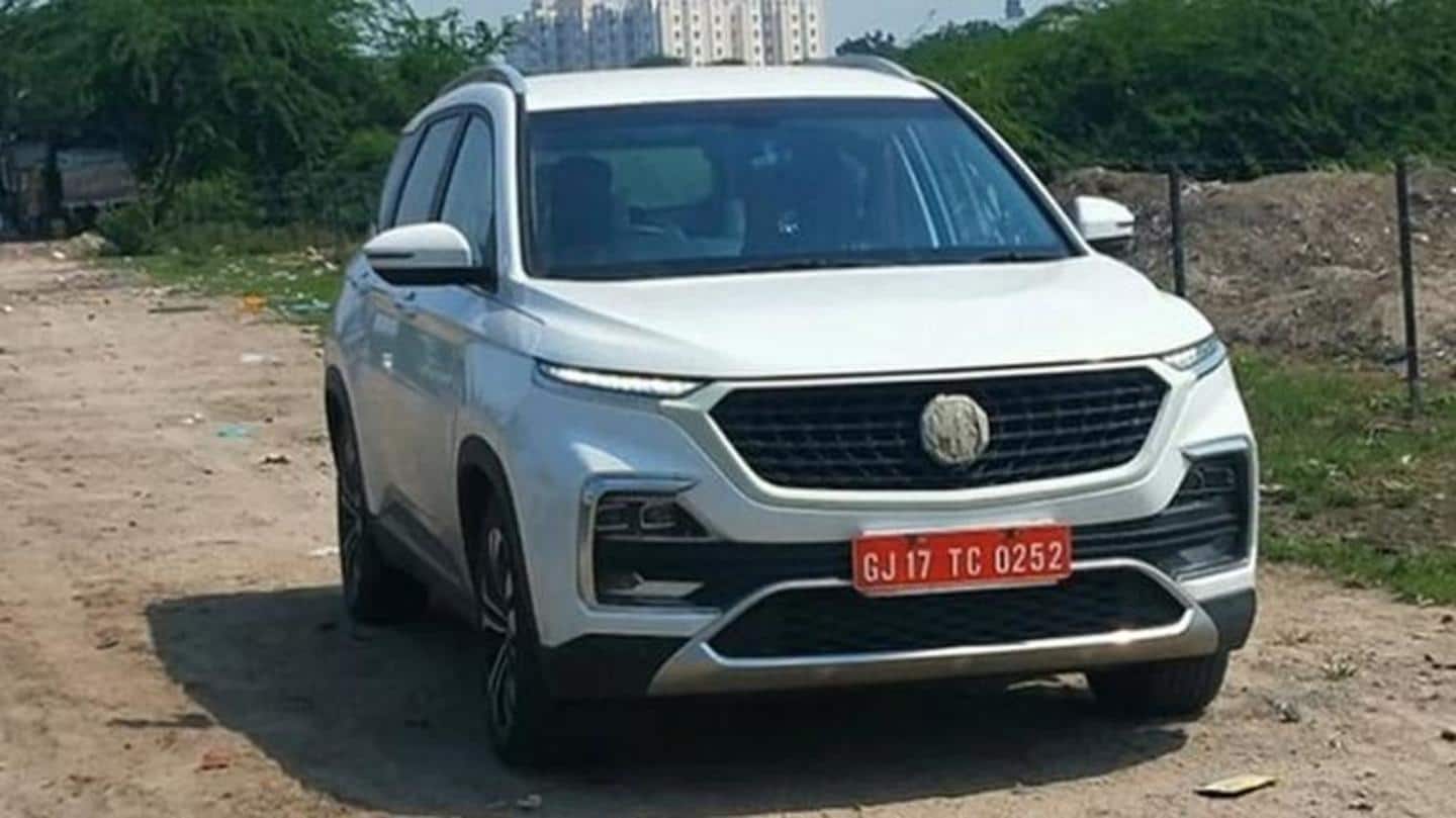 Ahead of launch, MG Hector (facelift) spotted testing in India