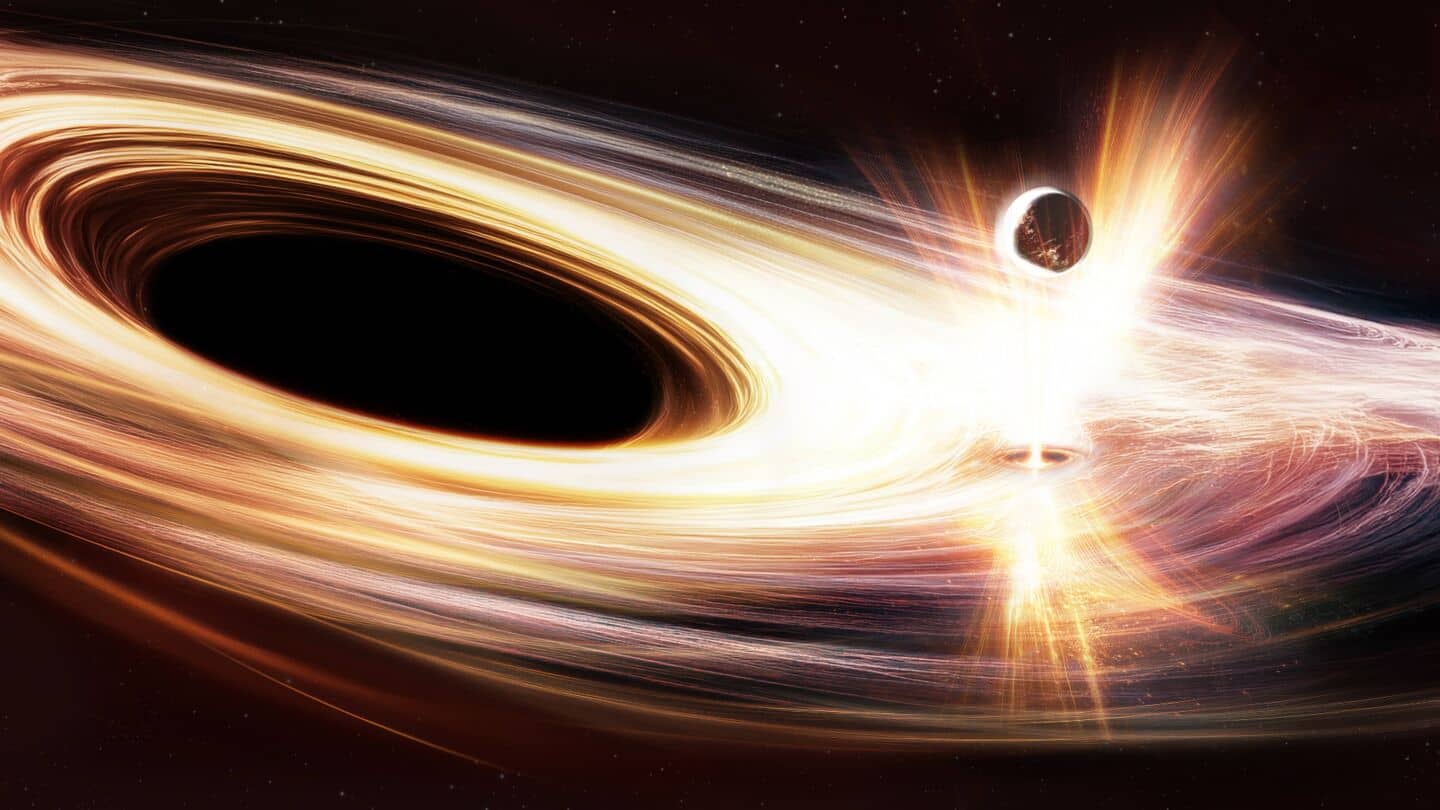 Watch: Supermassive black hole 'burping' after consuming too much matter Watch: Supermassive black hole 'burping' after consuming too much matter