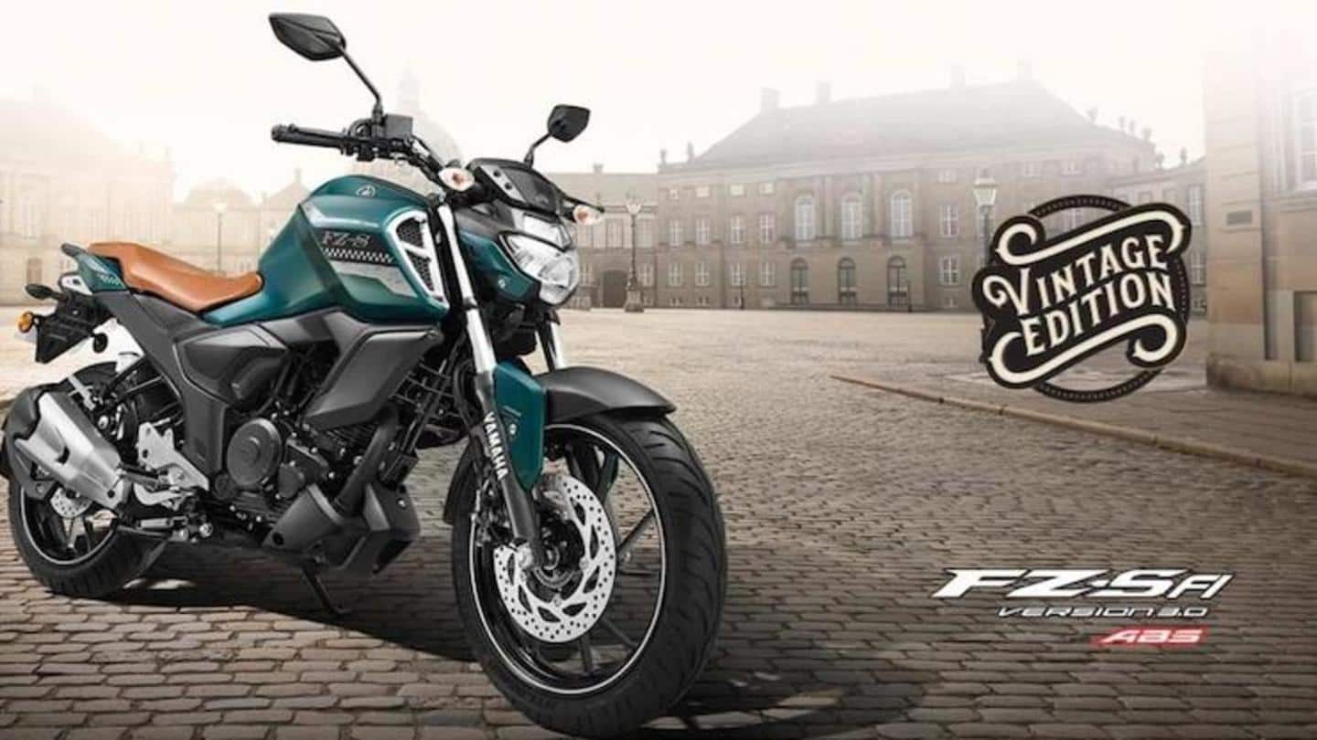 Yamaha FZS-FI Vintage edition launched at Rs. 1.09 lakh