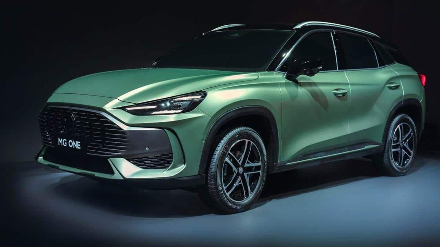 MG ONE SUV breaks cover; previews brand's new design language