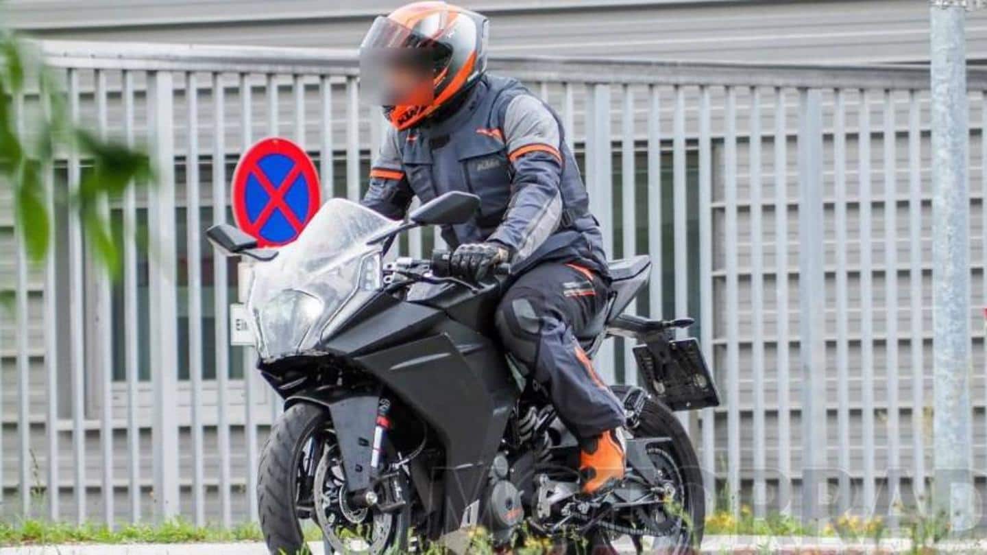 Ahead of launch, KTM RC 390 spotted testing in Europe