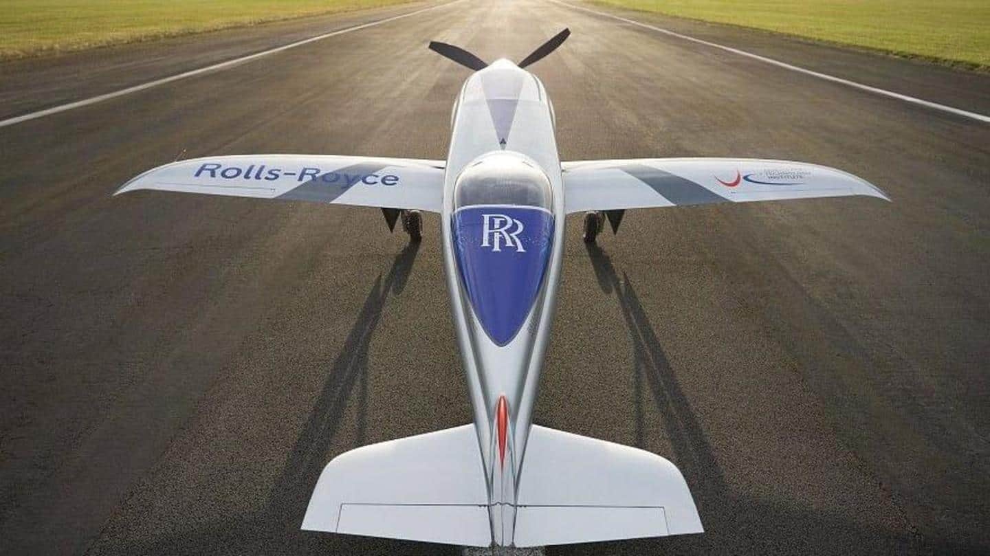 Rolls-Royce's 'Spirit of Innovation' is the world's fastest electric plane