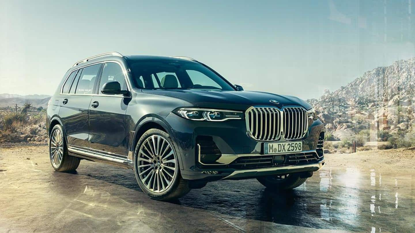 BMW X7 (facelift) SUV spied on test; design details revealed