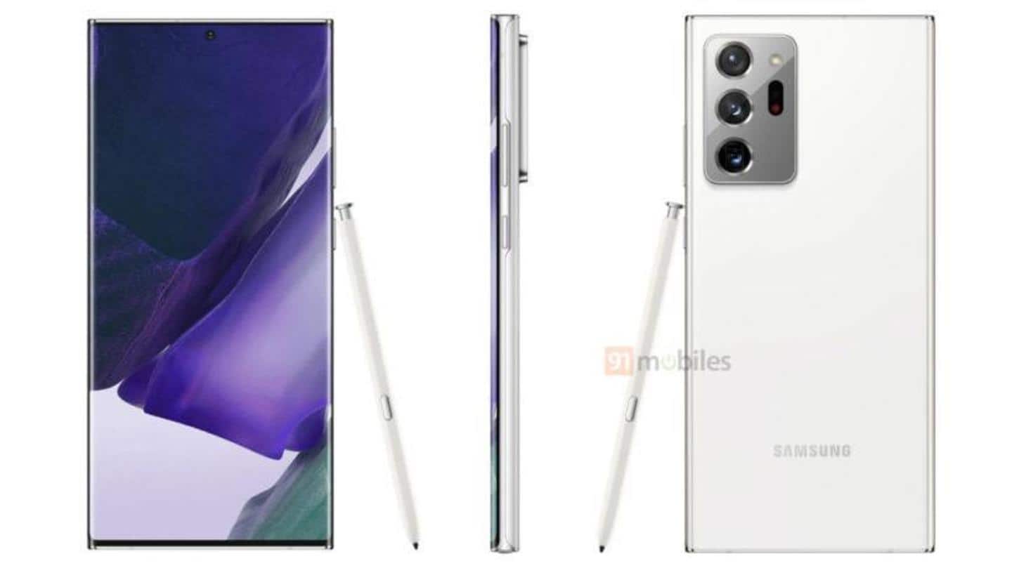 Samsung Galaxy Note 20 Ultra's Mystic White variant leaked