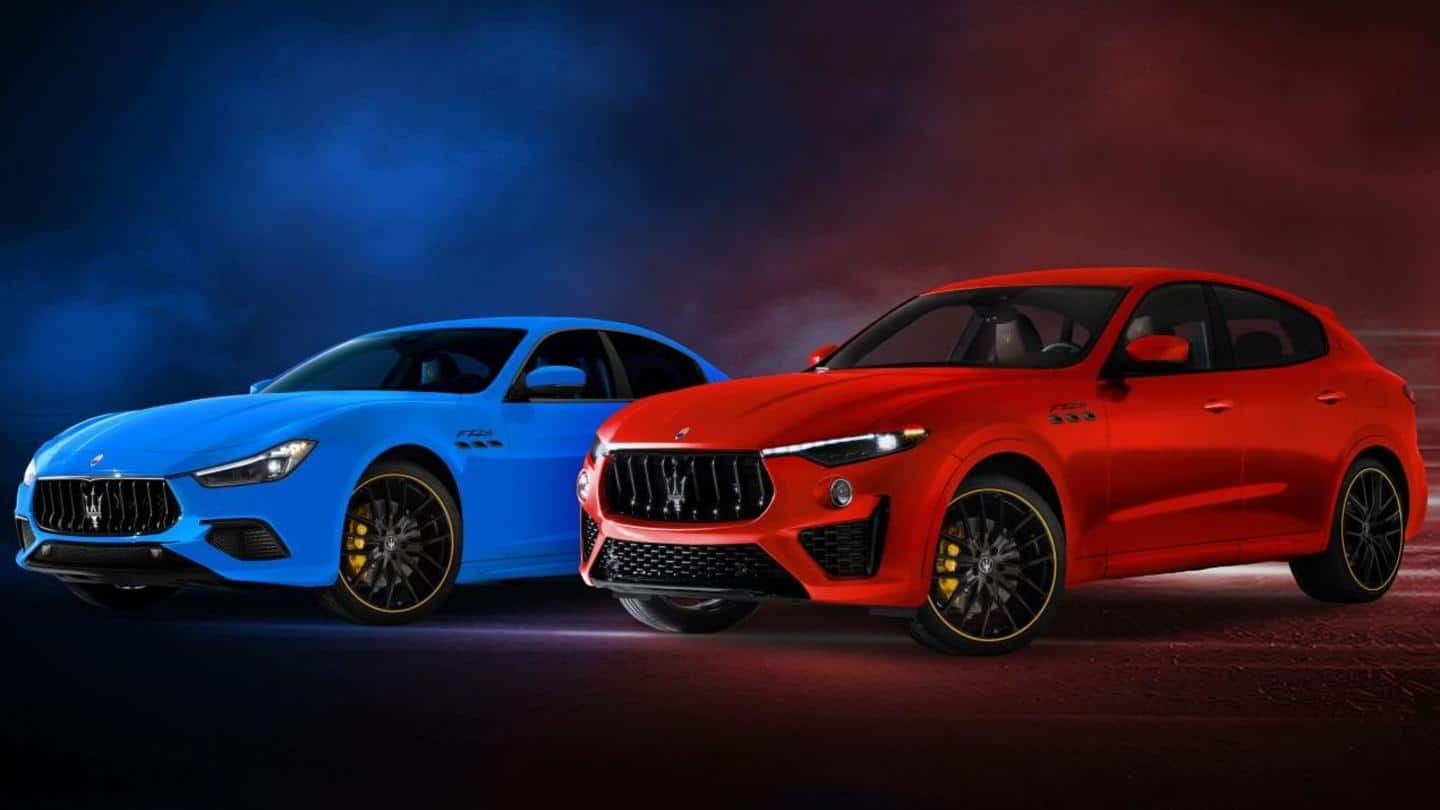 Maserati unveils F-Tributo Edition of its Ghibli and Levante cars