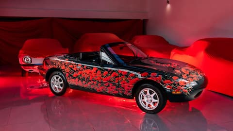 Mazda's new 'poppy art car' is a tribute to veterans