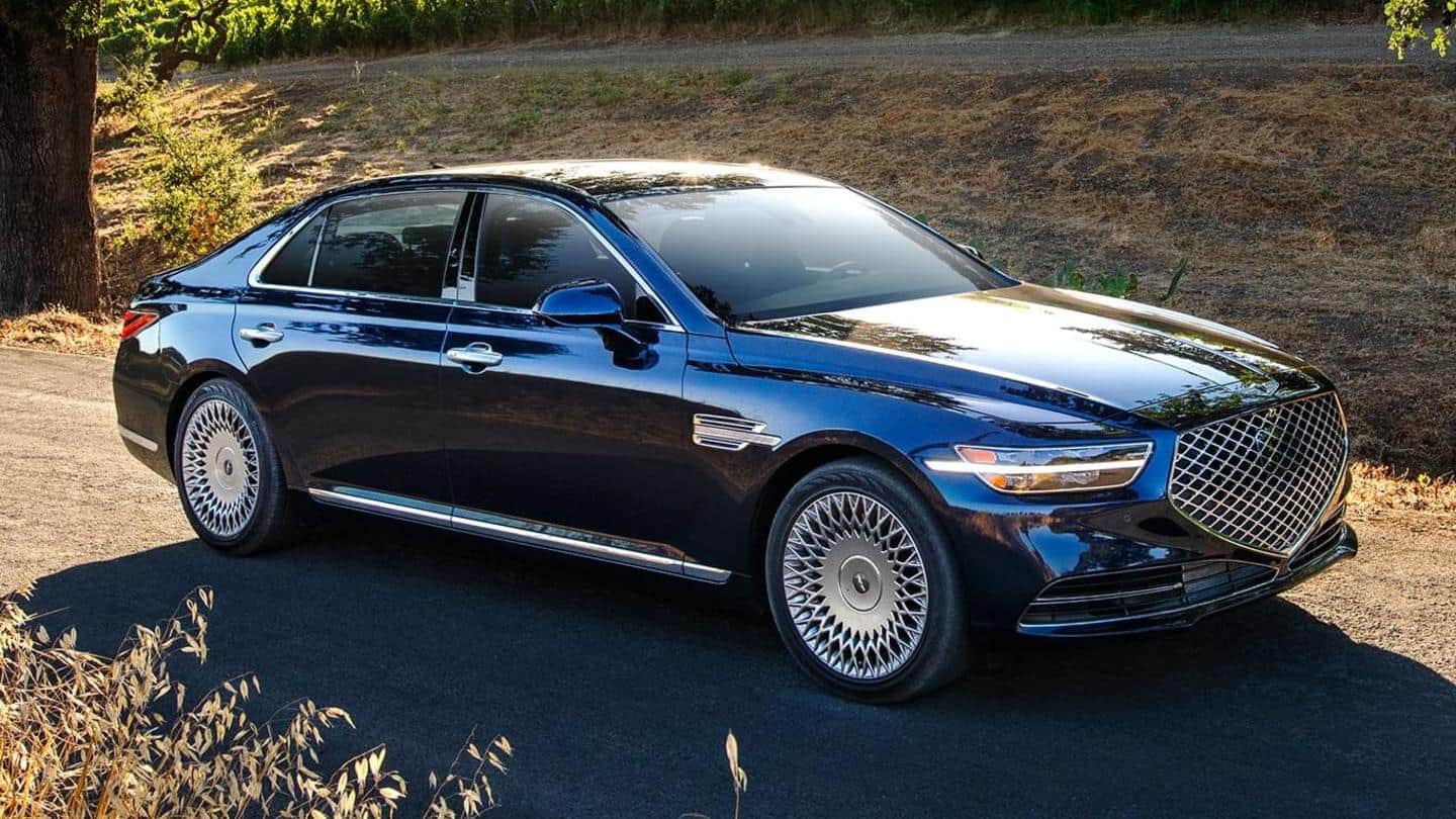 2022 Genesis G90 luxury sedan previewed in spy shots