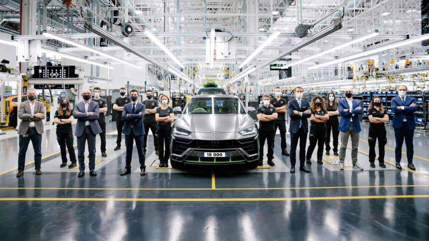 The Urus SUV becomes Lamborghini's highest produced model
