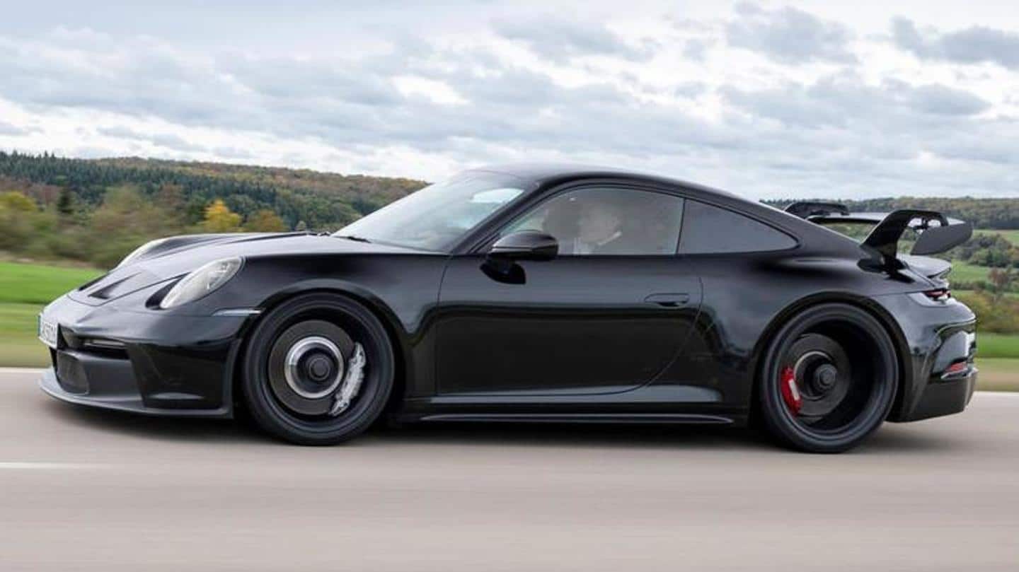 2021 Porsche 911 GT3 RS spied testing; design details revealed