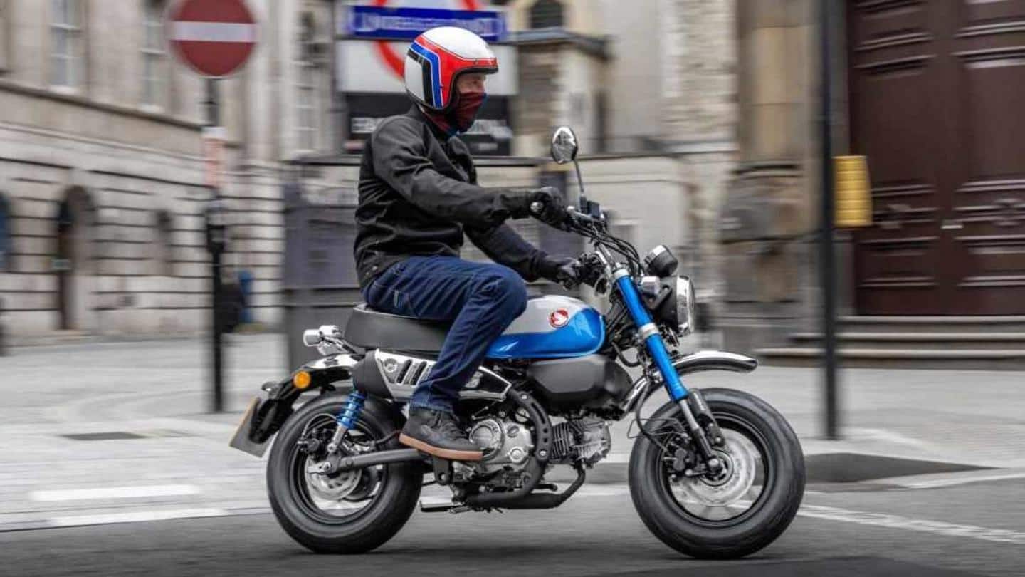 2022 Honda Monkey bike, with Euro 5-compliant 124cc engine, unveiled