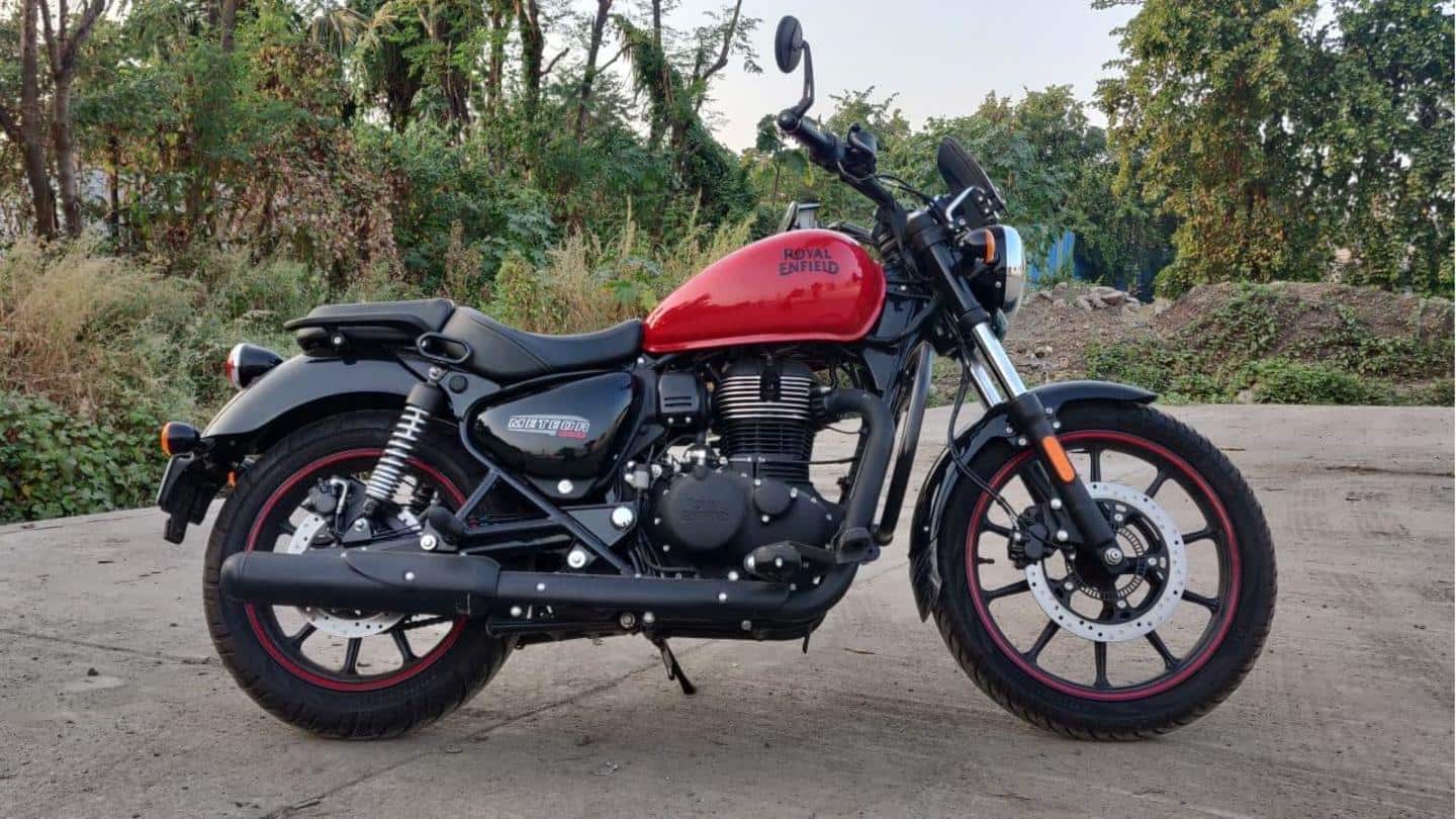 Royal Enfield Meteor 350 spied in blue shade; launch soon