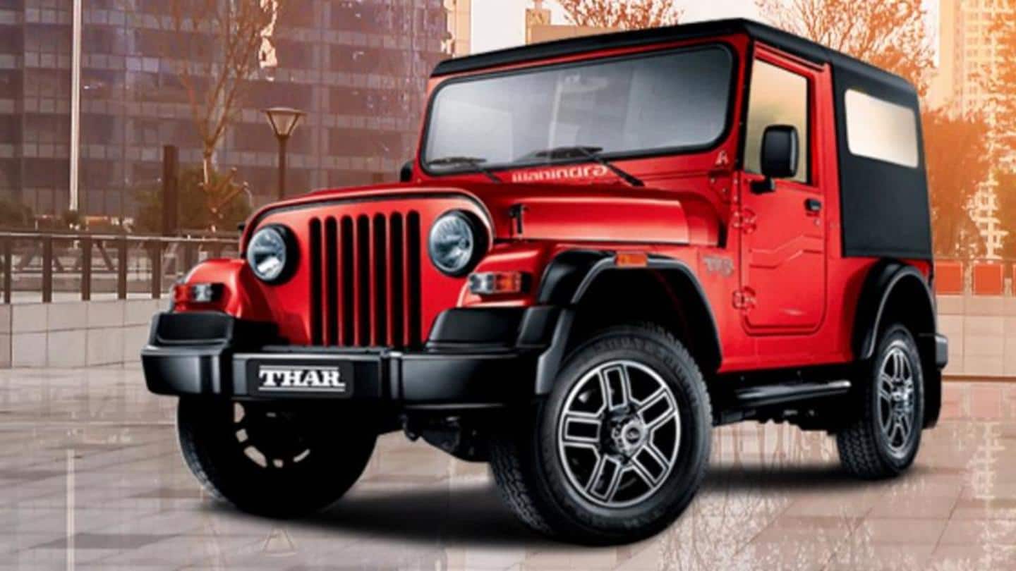 2020 Mahindra Thar SUV spotted once again, key features revealed