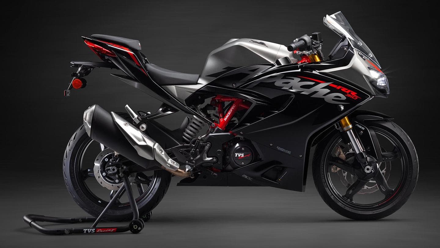 TVS Apache RR 310: Costs Rs. 2.48 lakh TVS Apache RR 310: Costs Rs. 2.48 lakh