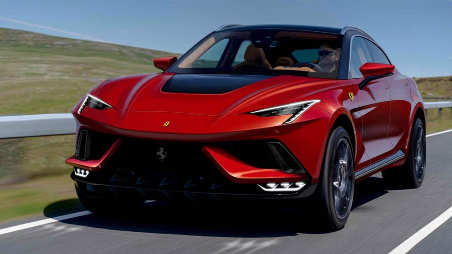 Ahead of launch in 2022, Ferrari Purosangue SUV spotted testing