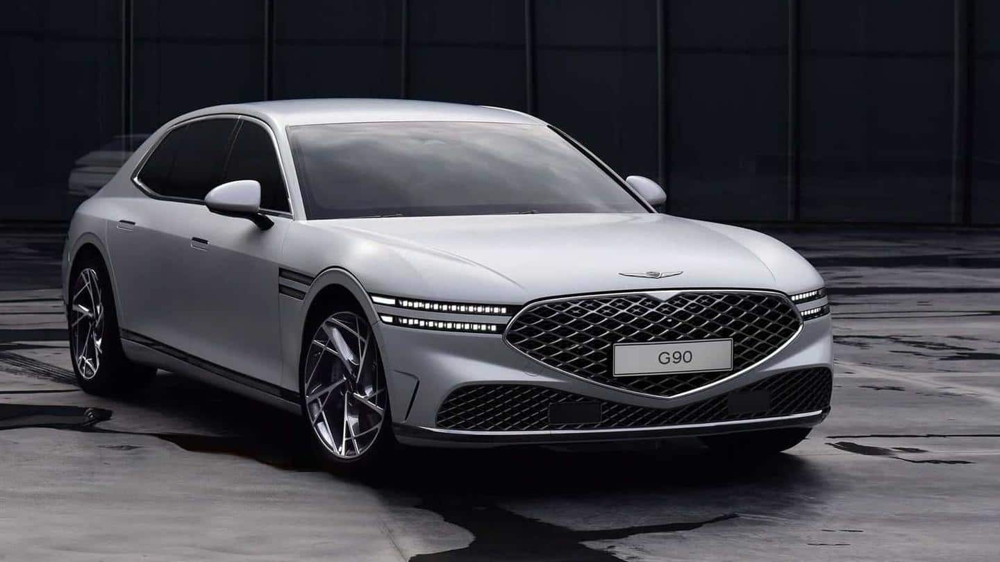 Prior to unveiling, design of new-generation Genesis G90 revealed