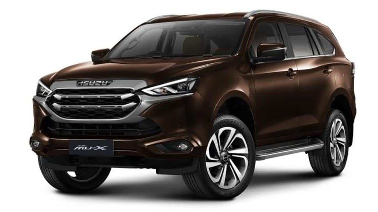 2020 Isuzu MU-X SUV with refreshed design launched in Thailand