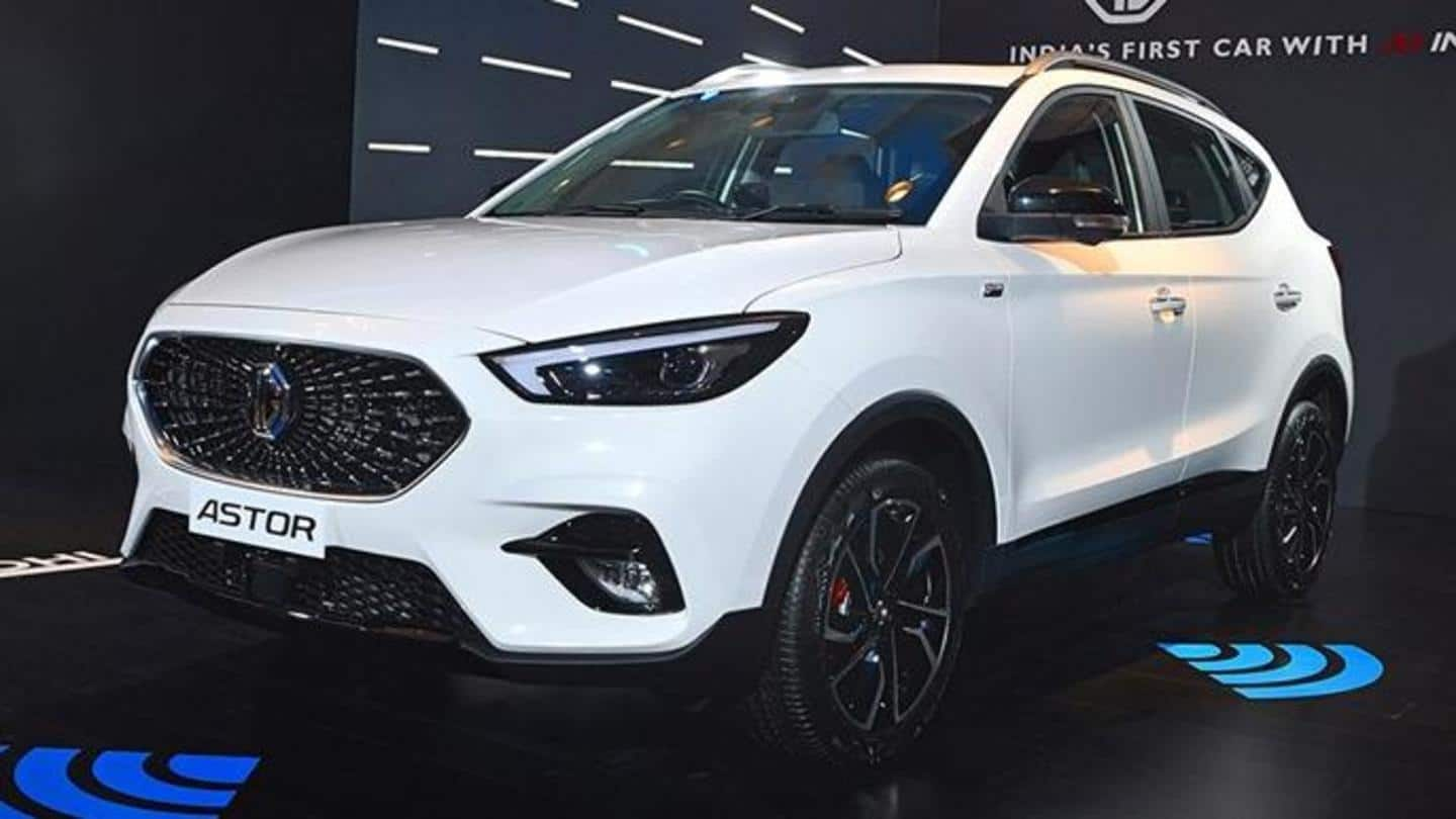 MG Astor SUV to be available in eight trim levels