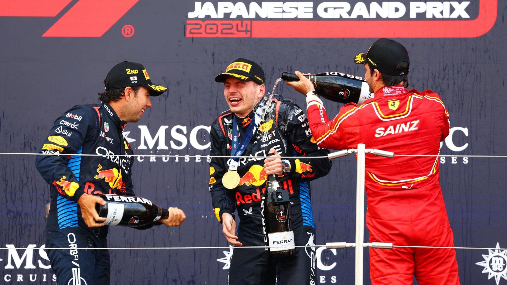 Max Verstappen wins his third successive Japanese Grand Prix: Stats