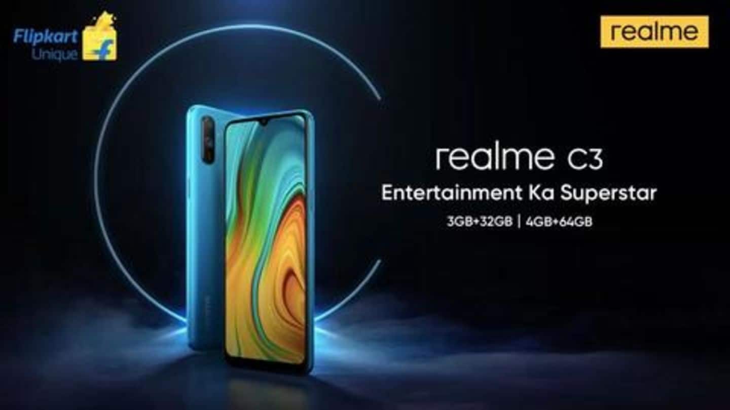 Realme C3 has become costlier, now starts at Rs. 8,000