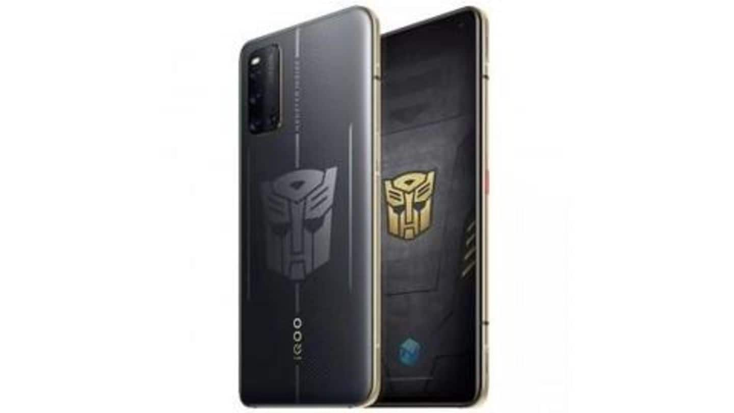 This limited edition iQOO 3 handset is for Transformers fans