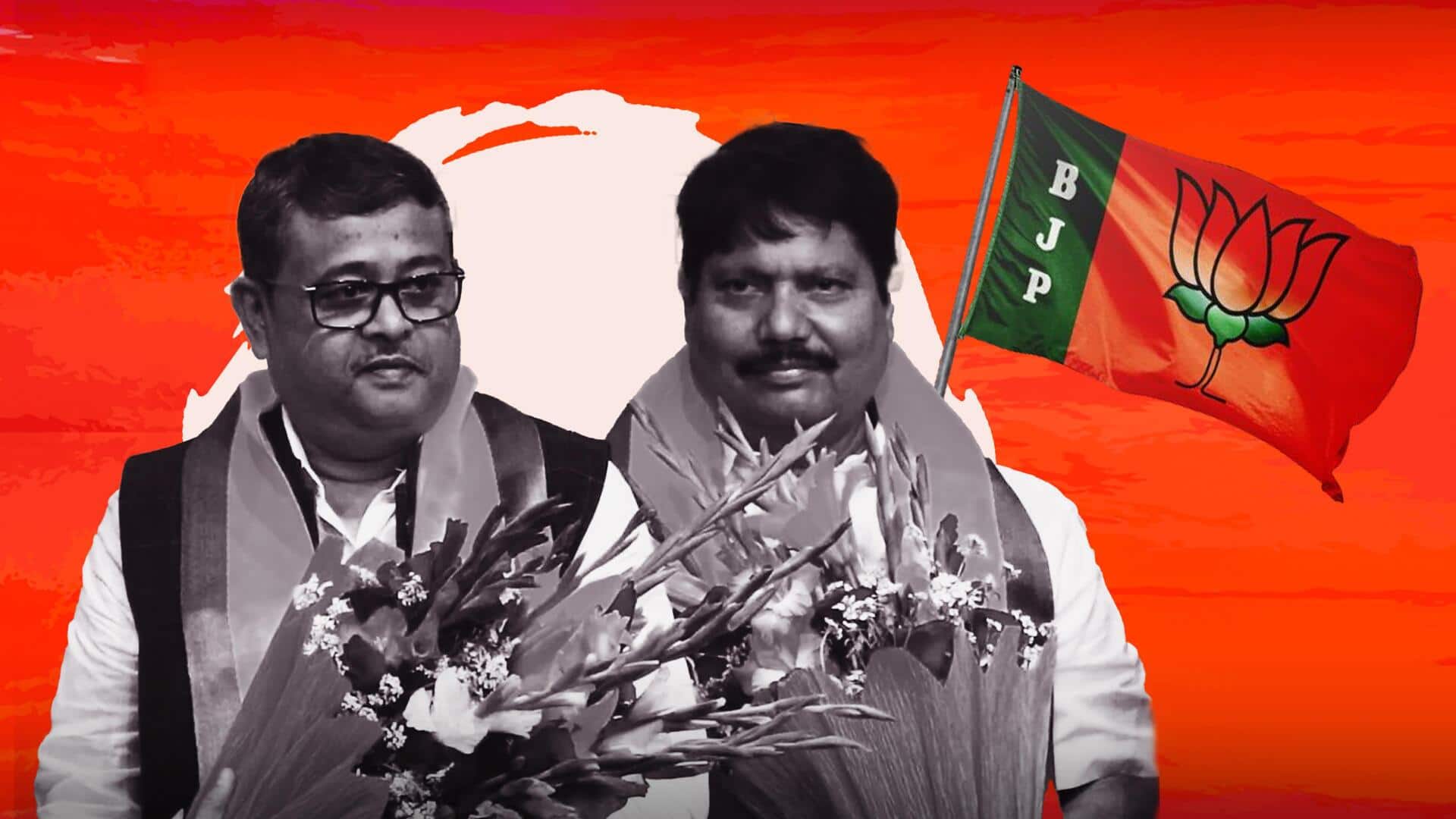 TMC MPs Arjun Singh, Dibyendu Adhikari join BJP 