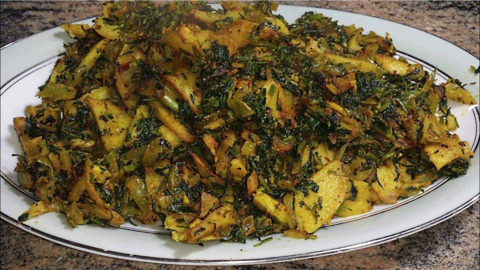 Why not try taro and fenugreek for dinner?