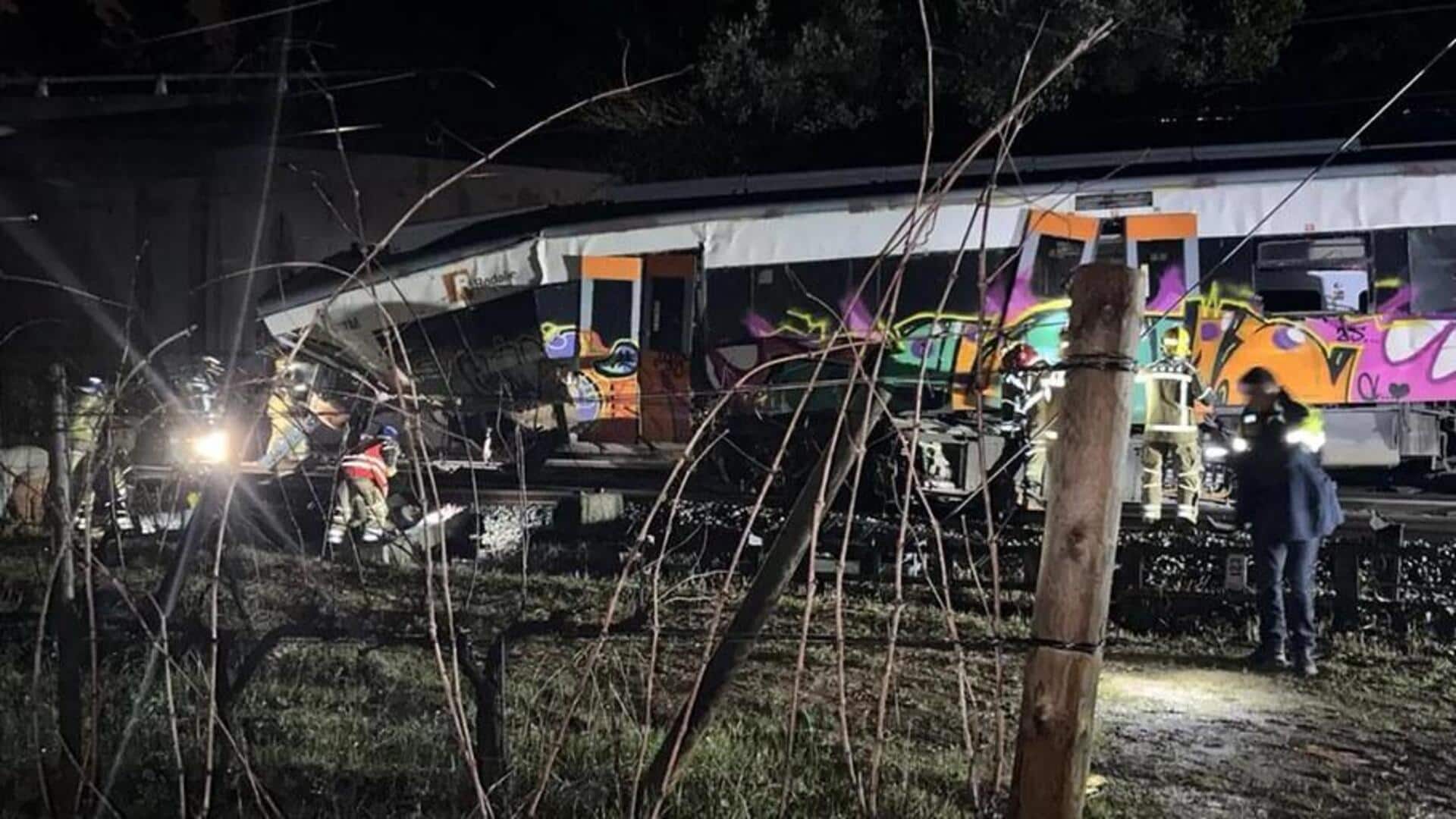 Second rail tragedy rocks Spain: Passenger train derails near Barcelona