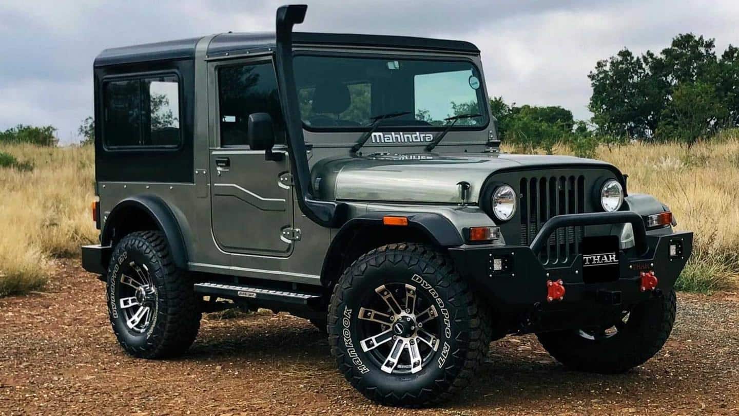 2020 Mahindra Thar to be launched in India around November