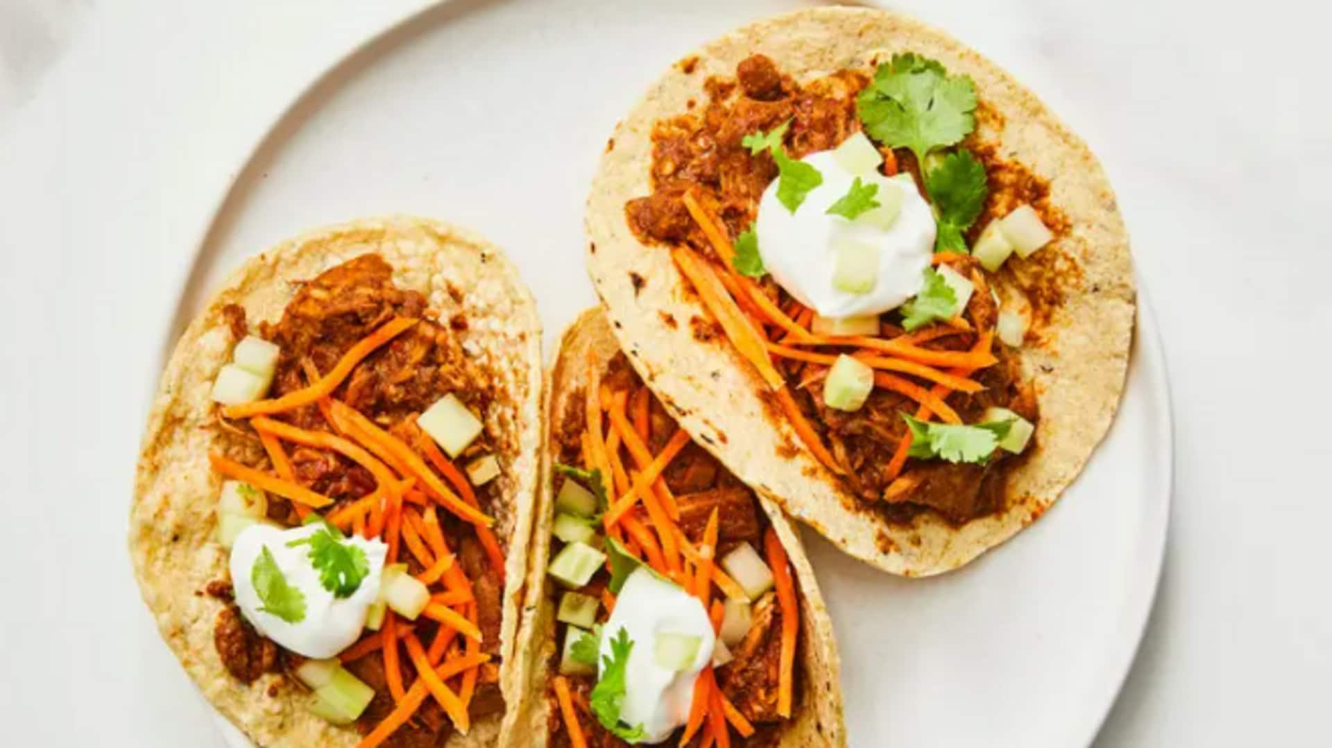 Try this Mexican jackfruit carnitas taco recipe