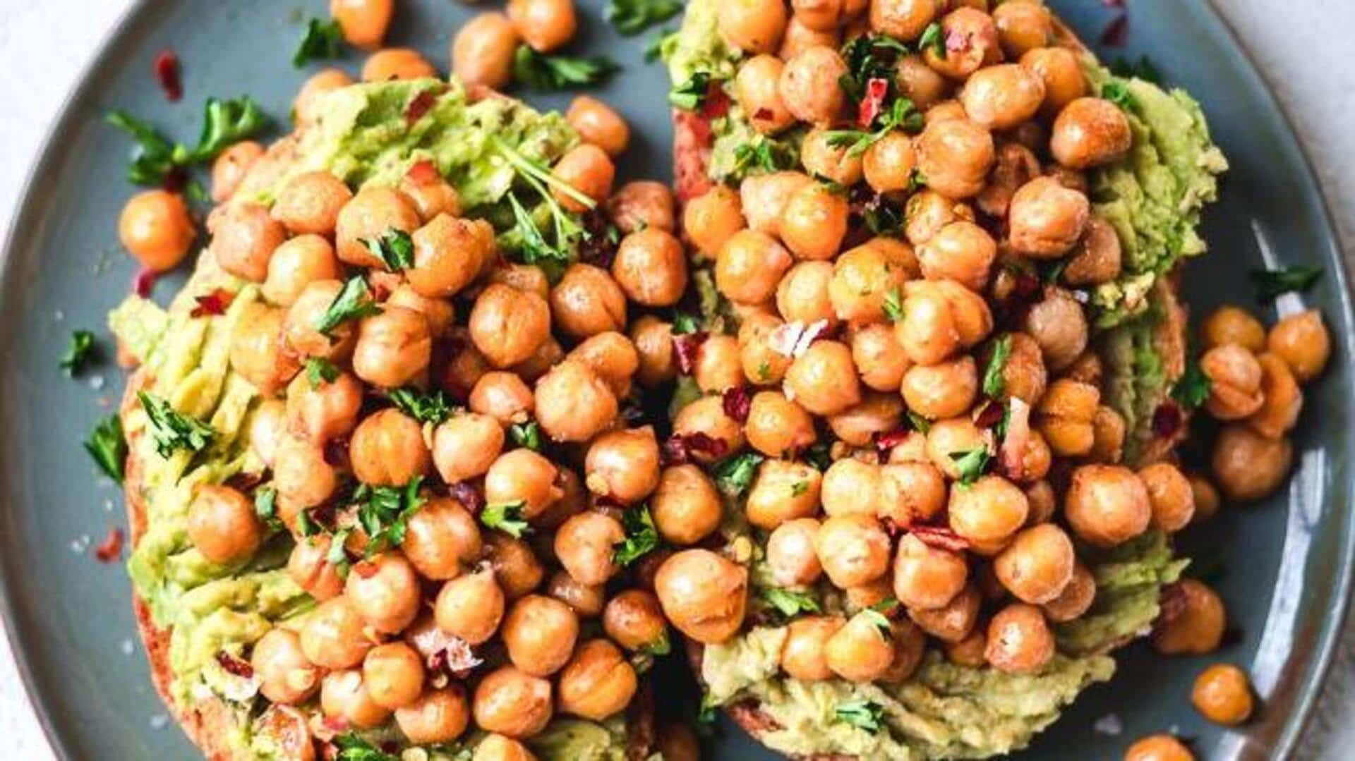 Spice up your morning with quick chickpea and spinach scramble