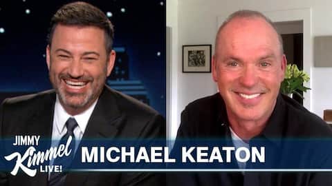 'Who's the best Batman?' asks Jimmy Kimmel; Michael Keaton answers