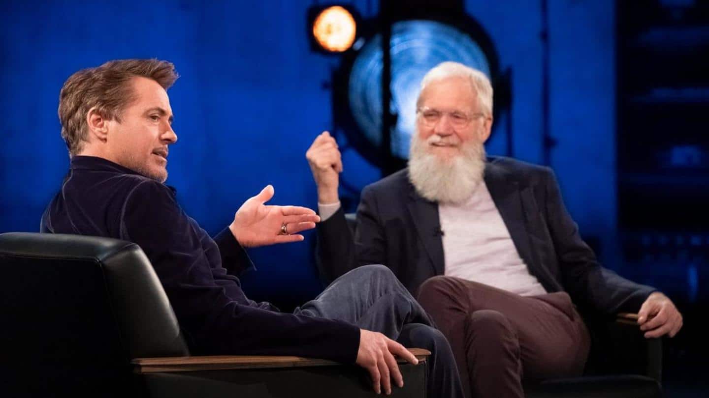 Robert Downey Jr. discusses drugs on Letterman's Netflix show