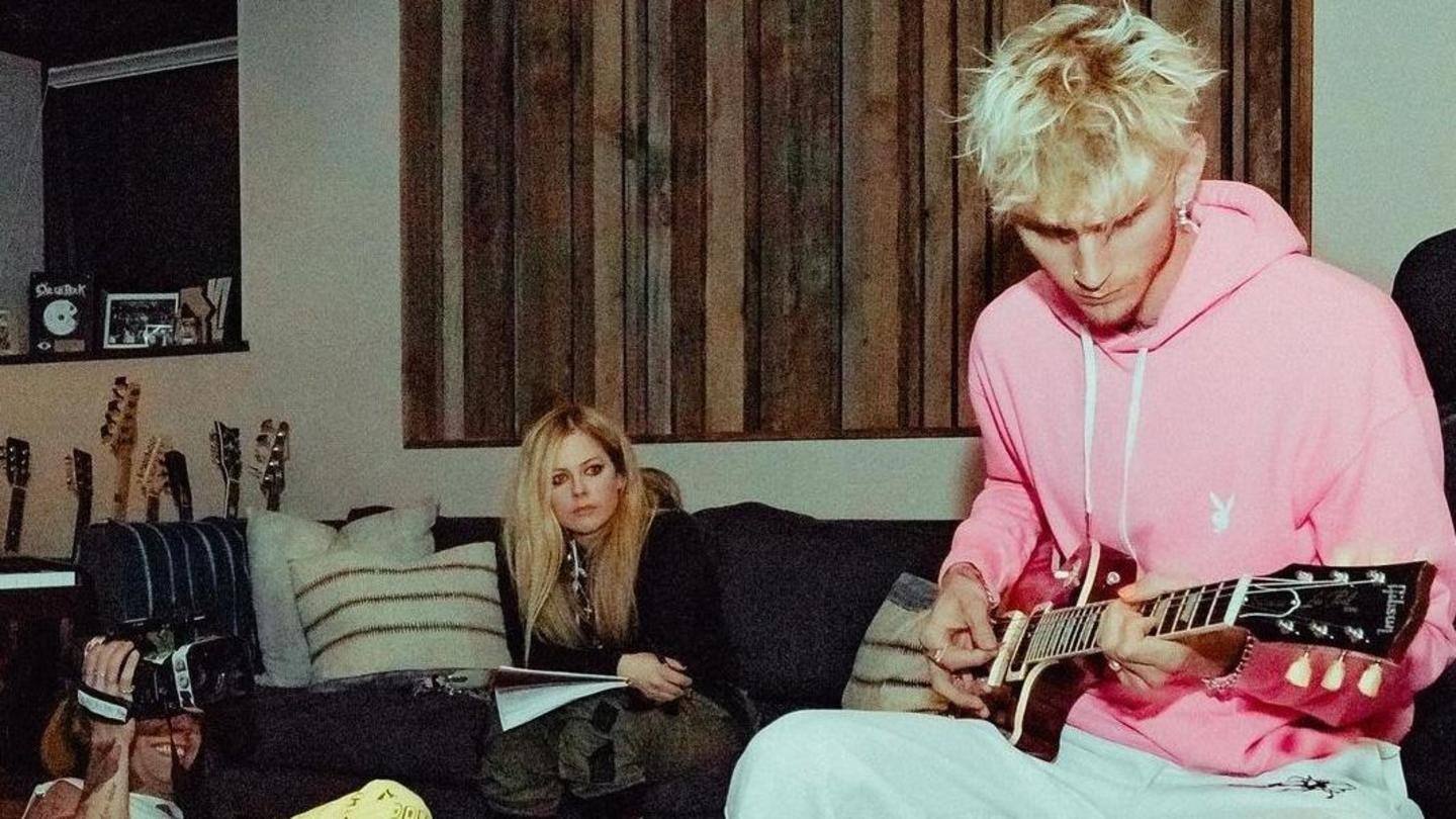 Images show Lavigne jamming with Mod, MGK Images show Lavigne jamming with Mod, MGK