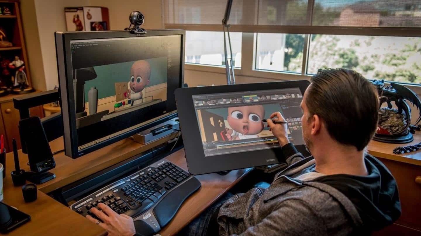 Video conferencing was nothing new to the animators Video conferencing was nothing new to the animators